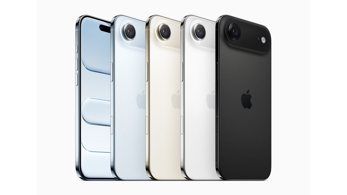 gamme officielle des iPhone Air dans plusieurs coloris